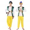 Trang phục Ấn Độ nam xanh lá vàng