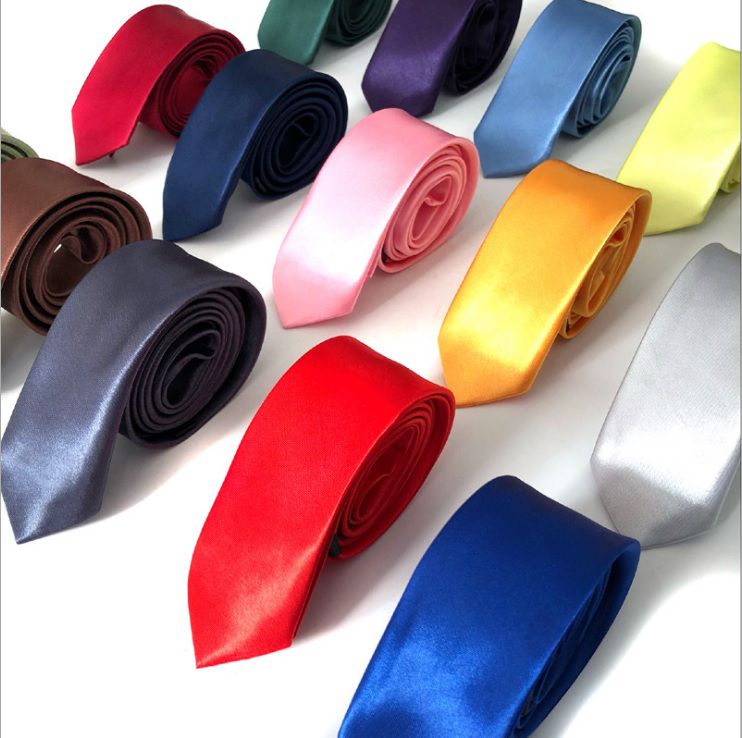 Cà vạt nam nữ trơn bản nhỏ đủ màu sang trọng