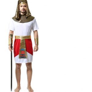 Trang phục Pharaon Ai Cập đỏ trắng