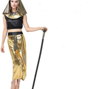 Trang phục Pharaoh Ai Cập Vàng đen