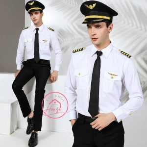 Trang phục phi công cơ trưởng tay dài