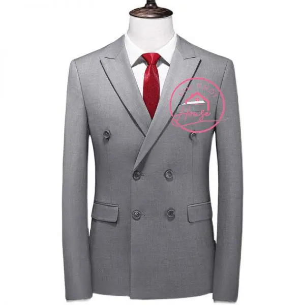 Bộ Suit Ghi Xám Kẻ Caro Modern Fit TGS365 | Thế Giới Vest Nam