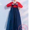 Hanbok Hàn Quốc Nữ Đỏ Váy Xanh Đen