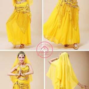 Trang phục Ấn Độ Nữ Vàng Lá Sen